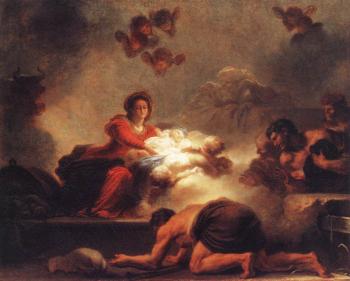 Jean-Honore Fragonard : Adoration of the Shepherds